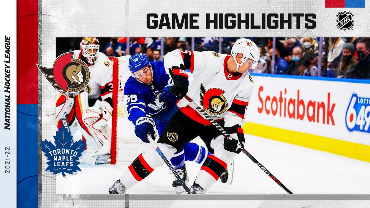 Senators @ Maple Leafs 10/16/21 | NHL Highlights