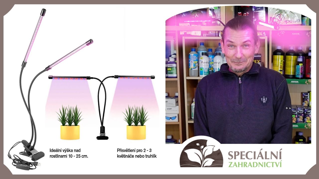 Dvojité LED osvětlení s časovačem pro růst i květ I SpeciálníZahradnictví.cz