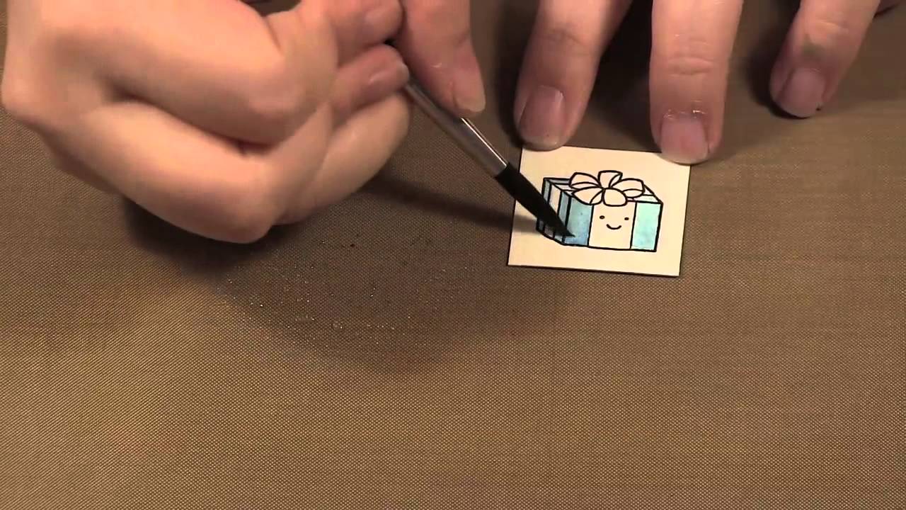 Scrap Time - Ep. 701 - Watercolouring with Markers and Lawn Fawn Stamps