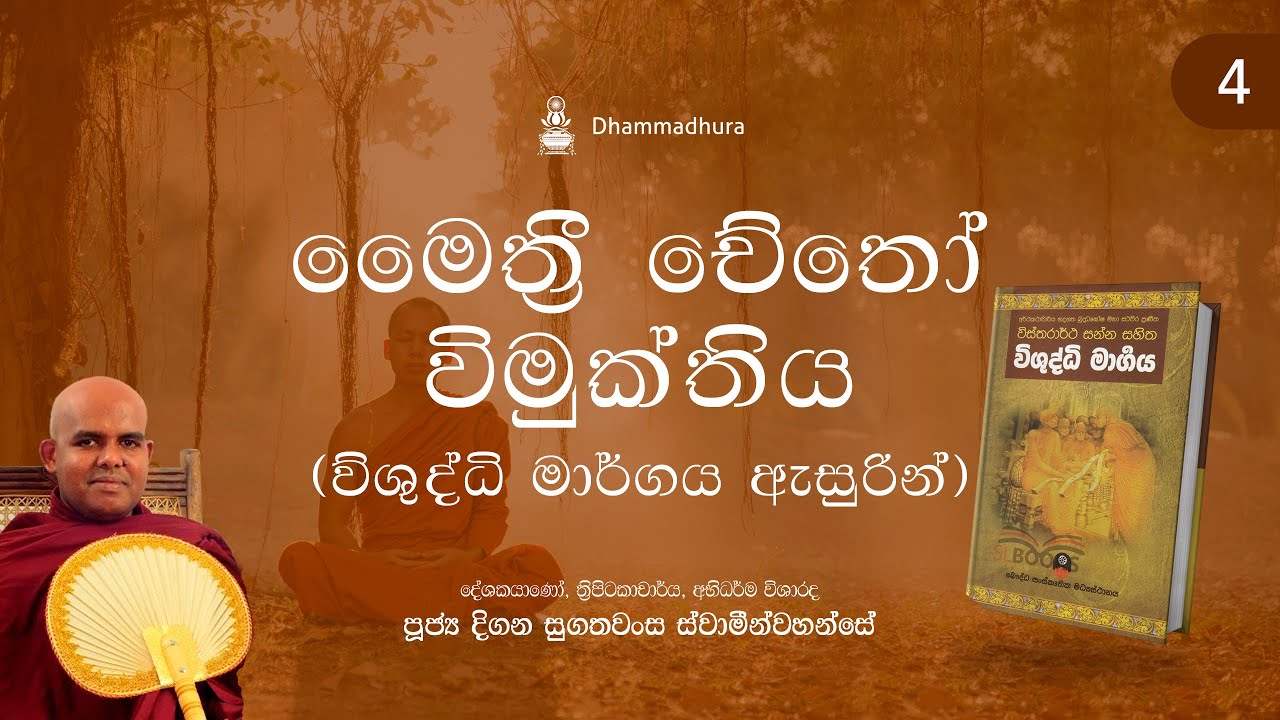 මෛත්&zwj;රී චේතෝ විමුක්තිය (විශුද්ධි මාර්ගය ඇසුරින්) 04 | Ven Digana Sugathawansa Thero