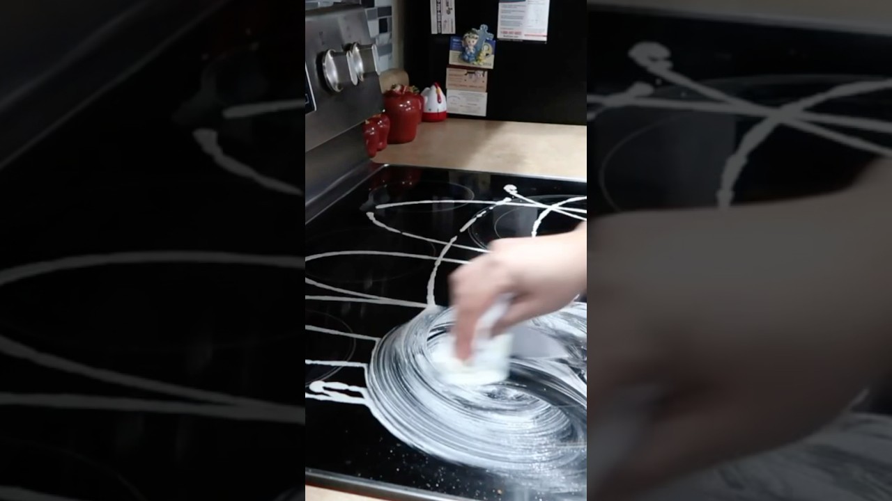 BEST CLEANER FOR #householdchores #cleantok #cleaning Cleaning stove top