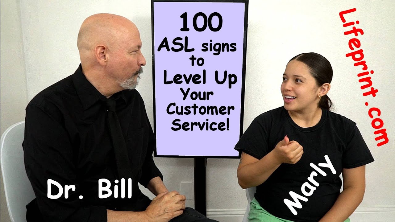 100 ASL Signs to Level Up Your Customer  Service!