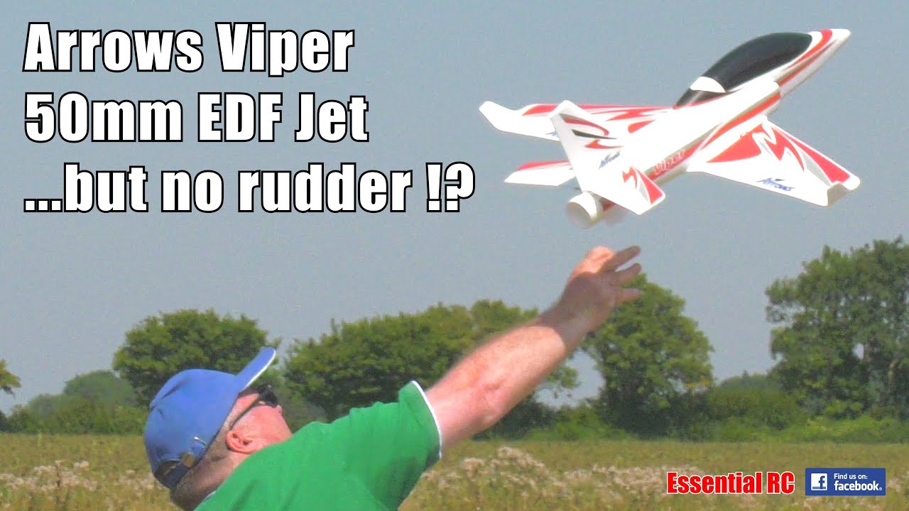 WHY NO RUDDER !? 🤔 ARROWS READY TO FLY VIPER 50MM EDF RC JET