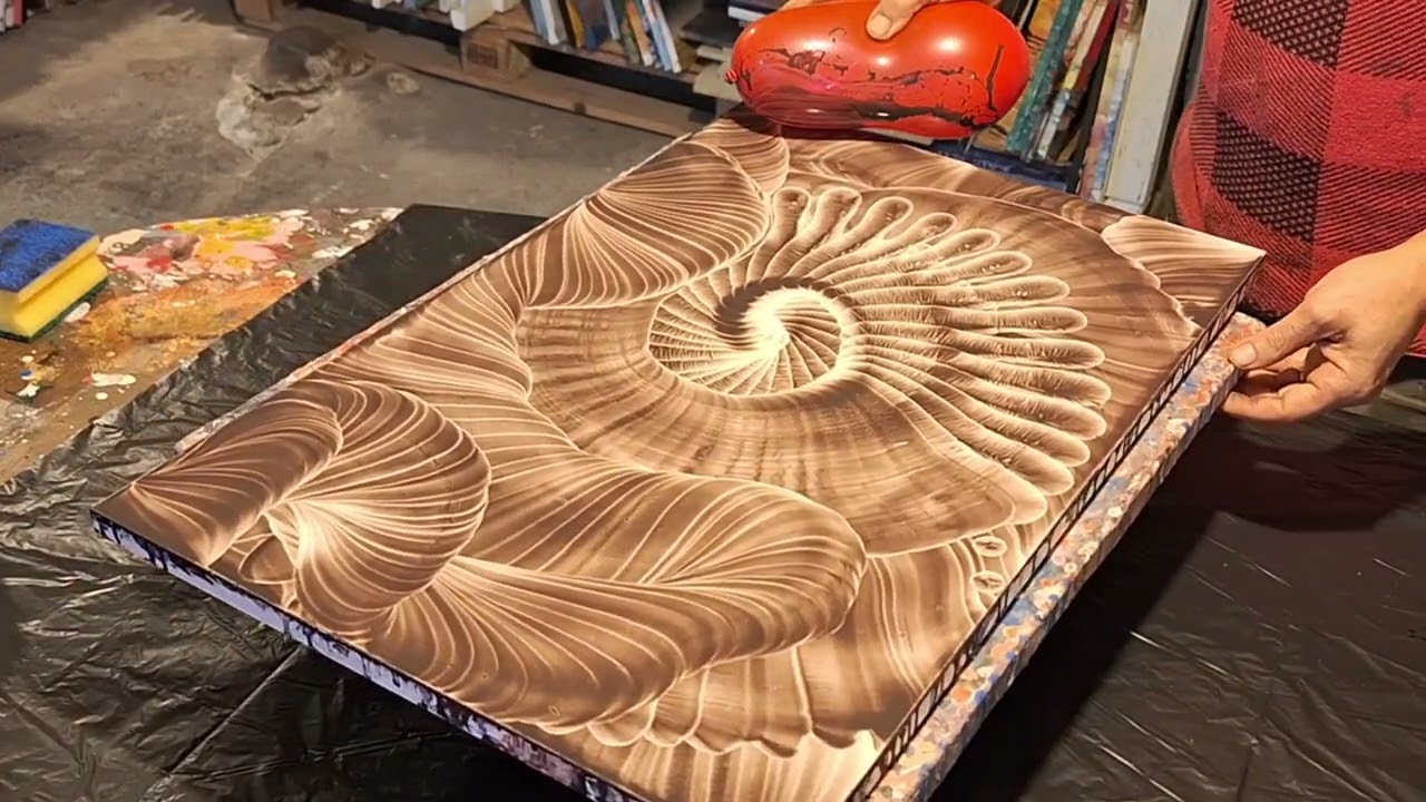 ARTE FLUIDO MÁGICO 🔥 🎨 PINTANDO CON UN GLOBO 🎈✨️ARTE Y TERAPIA 🎁🎯