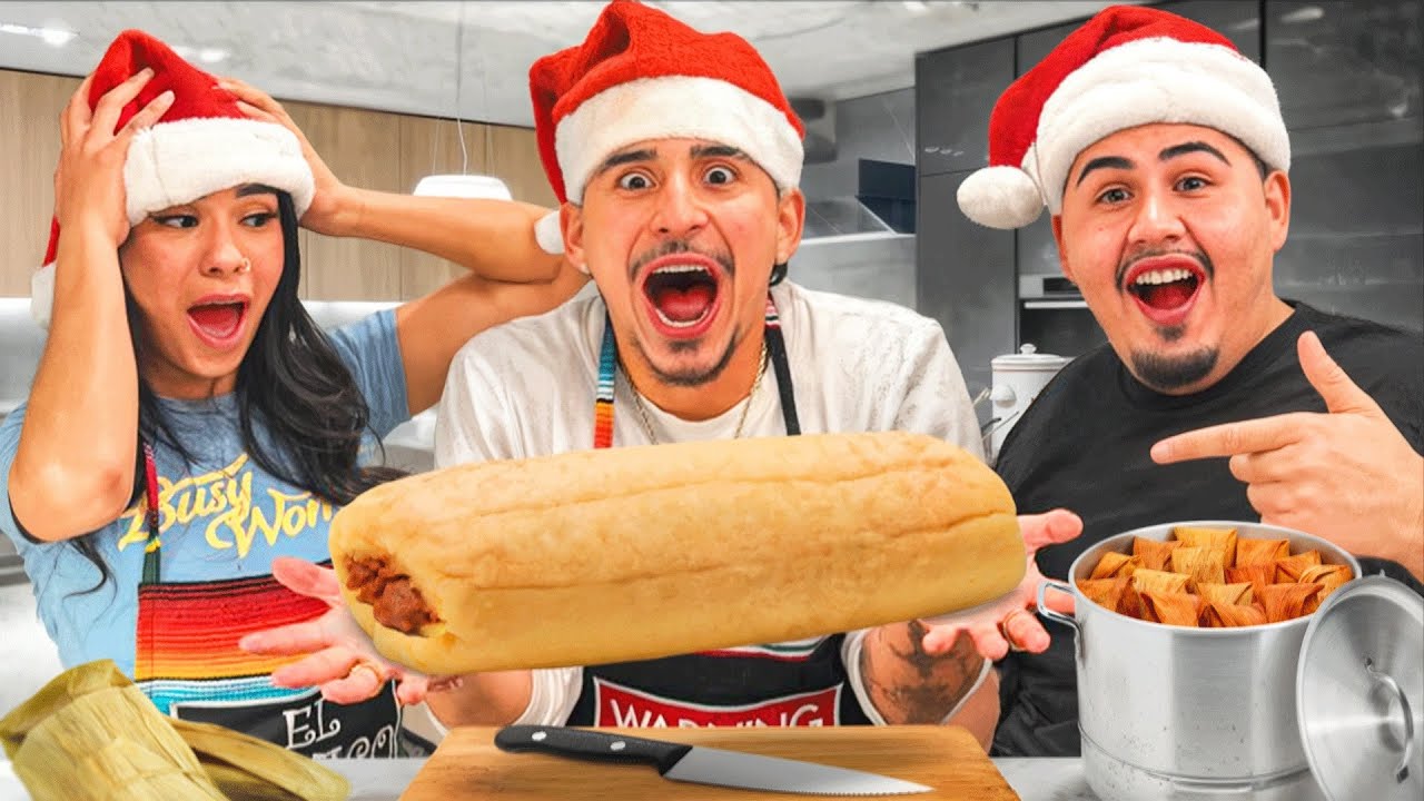 COOKING W/ BLESIV & FRASH *WORLDS BIGGEST TAMALE*