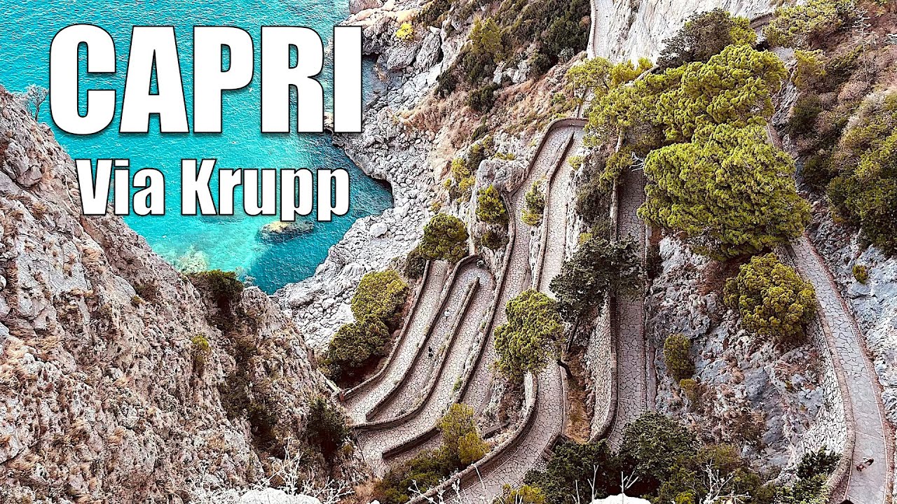 🇮🇹 Italy Summer 2025 Walk CAPRI ❤️ Must See, Picturesque VIA KRUPP ☀️ 4K