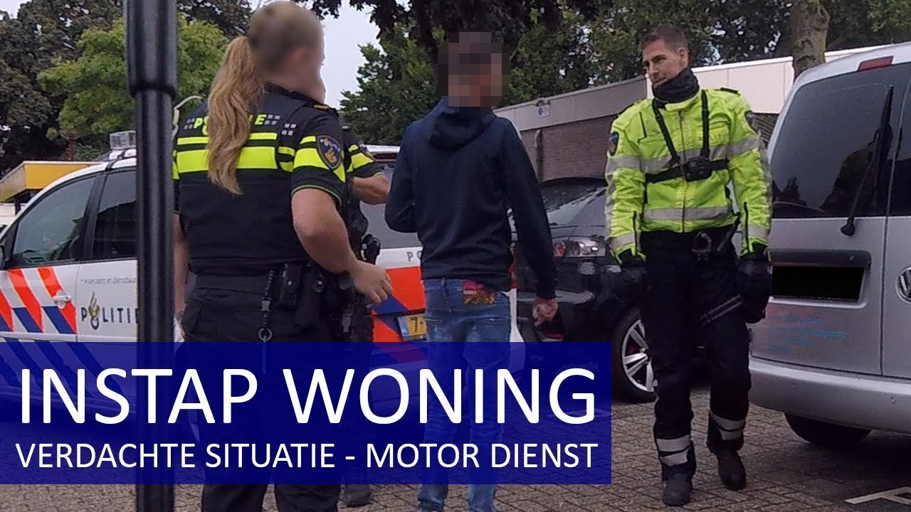 Politie instap woning - Verdachte situatie - Dienst op de motor - Jan-Willem