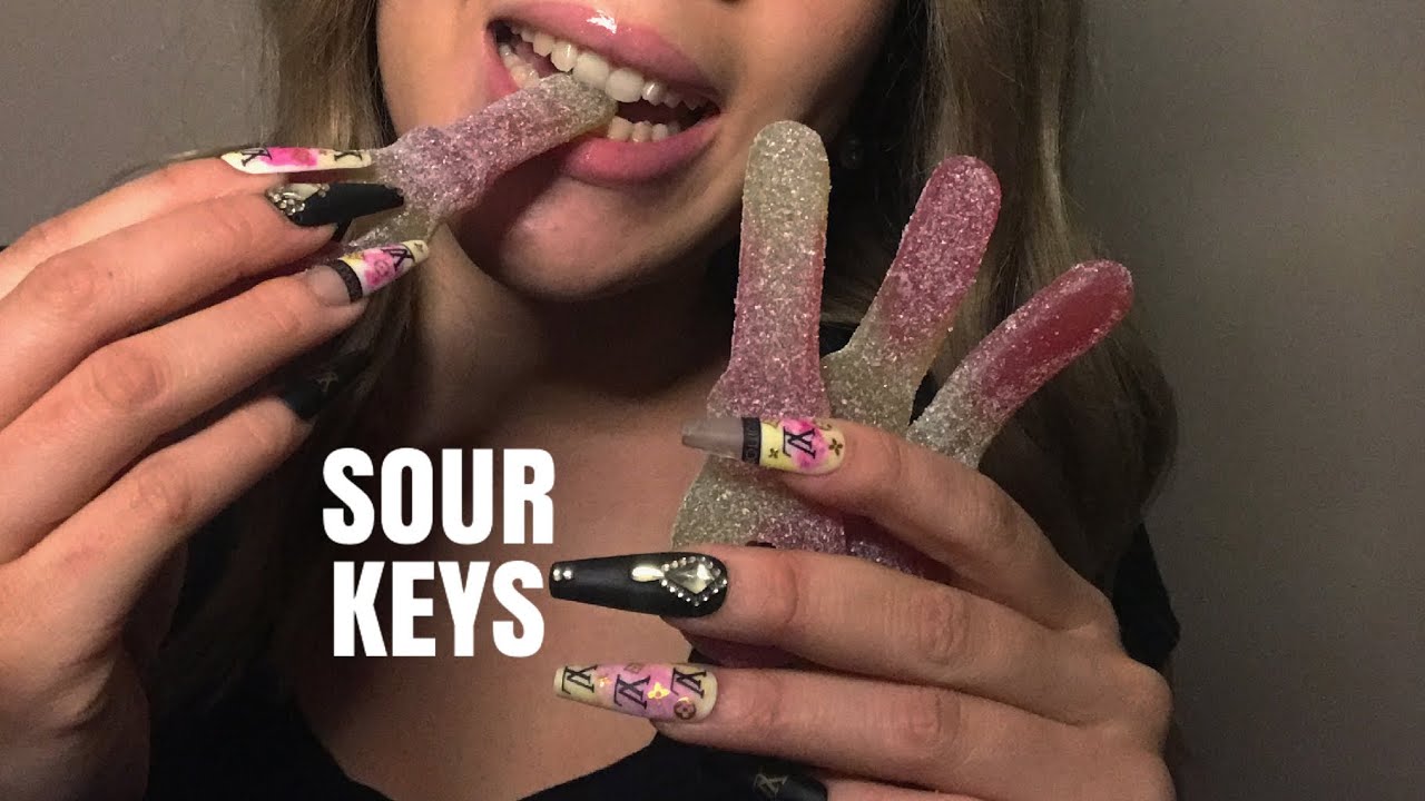 SOUR KEY GUMMY ASMR / EATING SOUNDS / MUKBANG ASMR