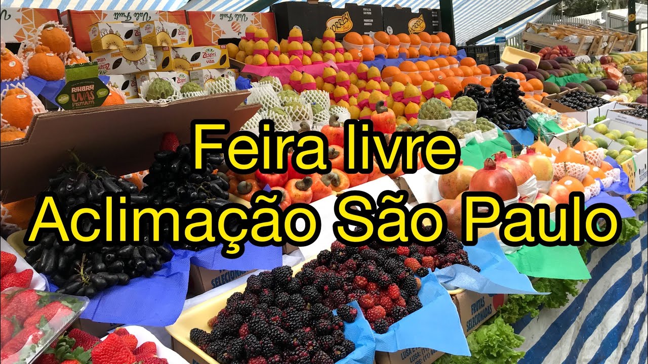 Feira livre Bairro Aclimação em São Paulo dia 24 de outubro de 2020