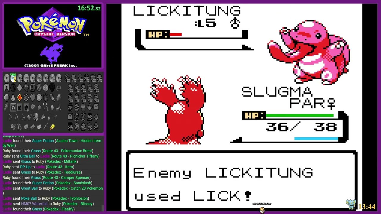 Pokémon Crystal Archipelago Randomizer with Ruby | GRASS-SANITY AHOY | 2000 Checks EACH