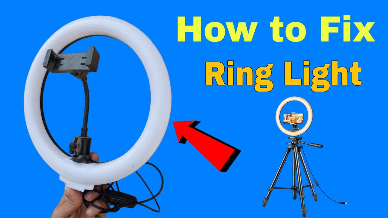 how to repair ring light || how to fix ring light at home