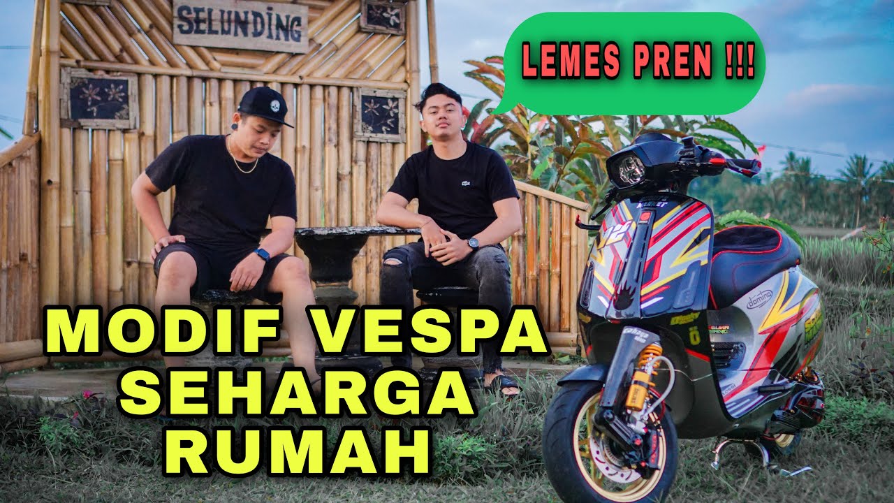 REVIEW VESPA SPRINT GREYSHA MODIF RATUSAN JUTA | JIK WAH CHANNEL