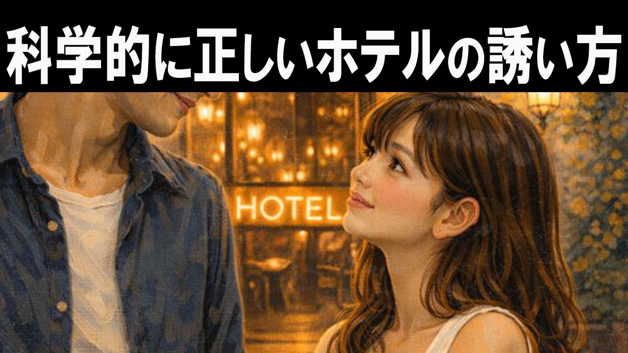 【ホテルの誘い方】脳科学で判明した「NGな誘い方」と成功の法則【恋愛心理学/恋愛雑学】