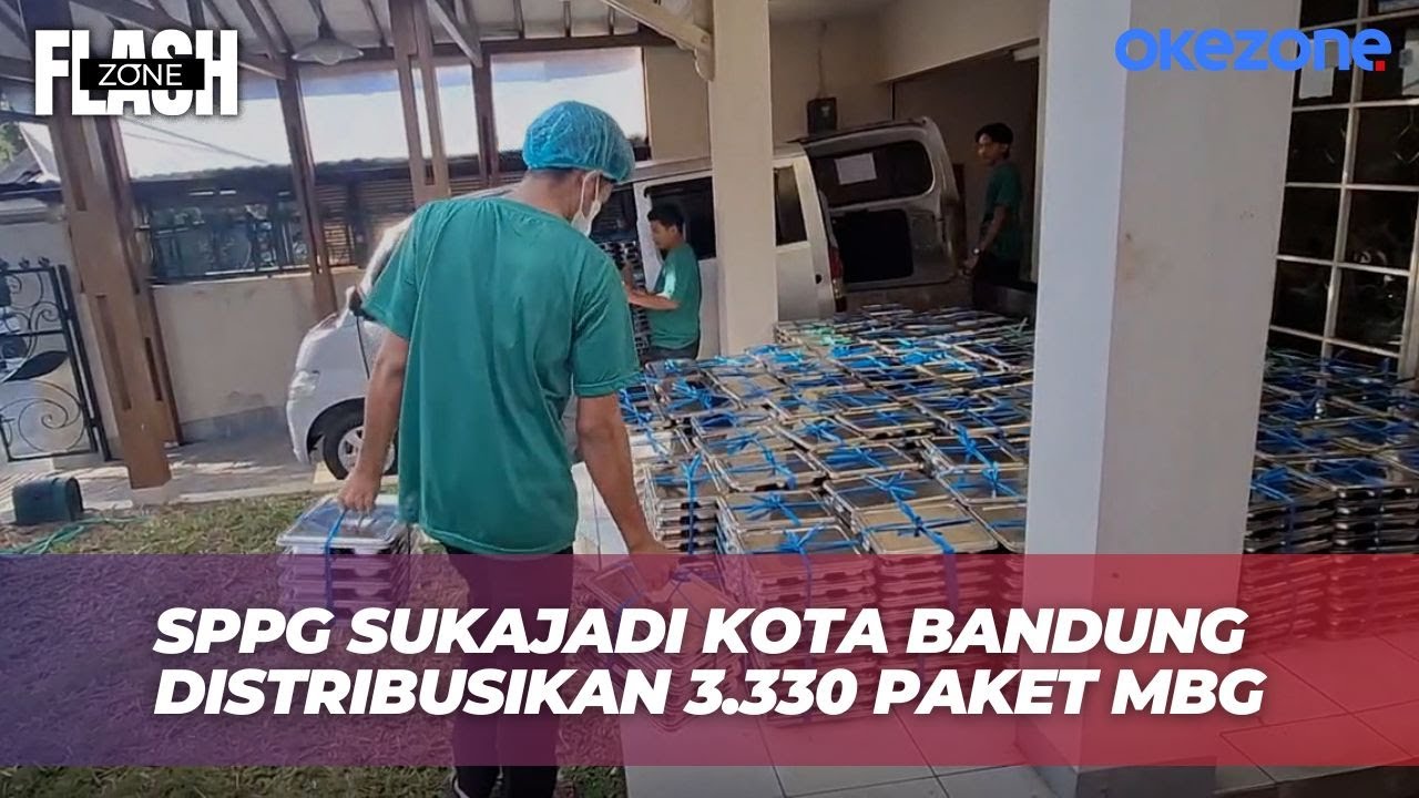 Pelaksanaan MBG di Bandung, SPPG Sukajadi Sediakan Menu Ayam Saus Cream Cheese | Flash Zone