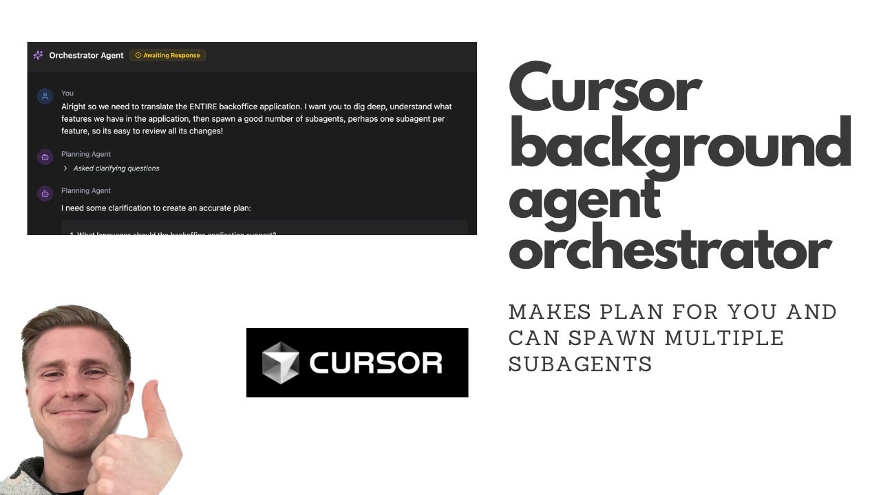 Cursor Background Agent Orchestrator |&nbsp;How to create multiple subagents