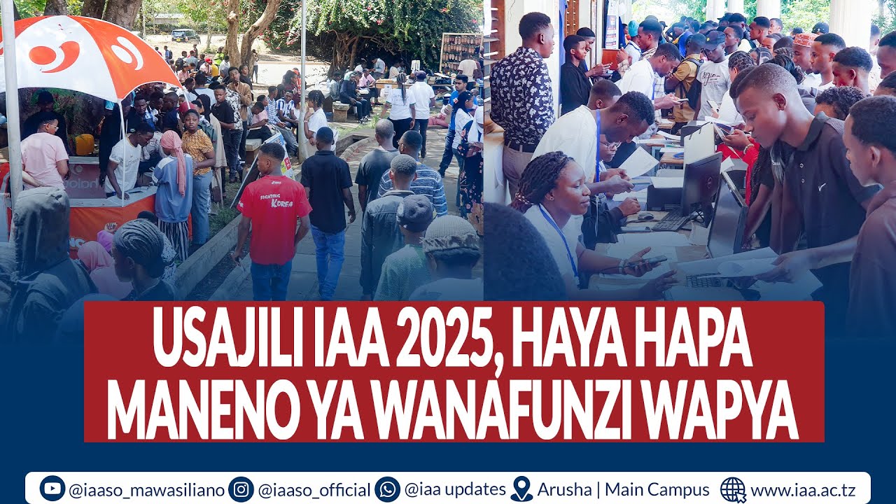 FIRST YEAR IAA WAZUNGUMZIA WALIVYOJIPANGA KWA MAISHA YA CHUO