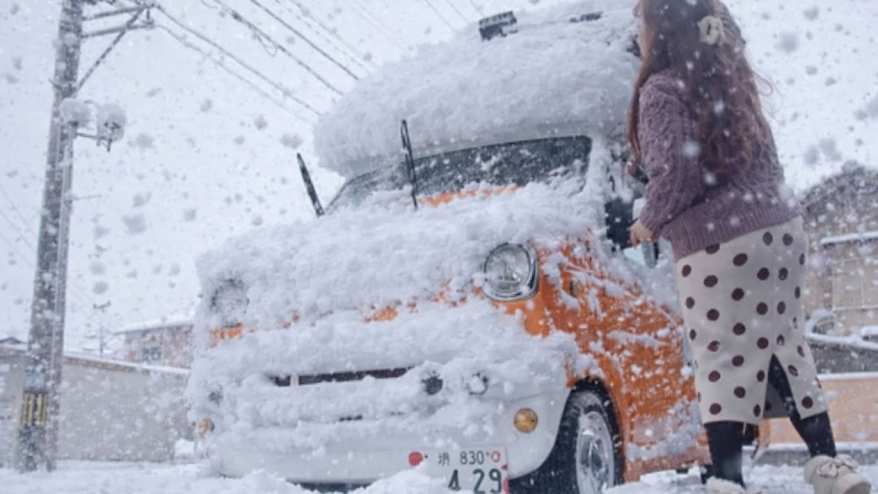 【10年に一度の大寒波】女ひとりと愛娘で豪雪地帯のサービスエリアで雪中車中泊
