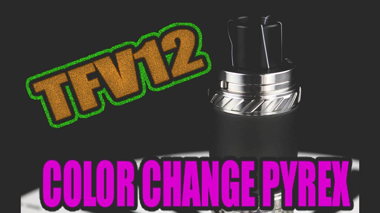 TFV12 - The Cloud Beast KING with Inked ATTY Color Change Pyrex Replacement Demonstration