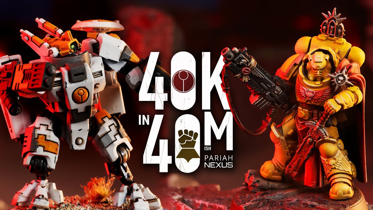 Bolters vs Battlesuits!  - Imperial Fists vs T'au Empire 40k in 40m Warhammer Battle!