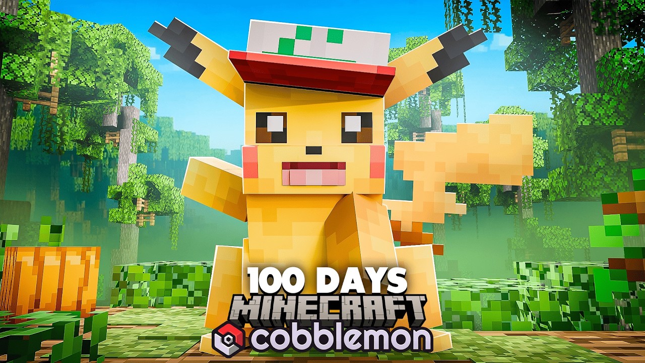 I Spent 100 Days in Pok&eacute;mon Minecraft VS. my Rival! (Duos Cobblemon)