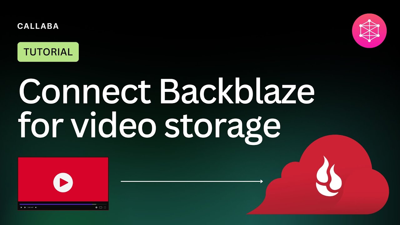 Connect Backblaze for video storage