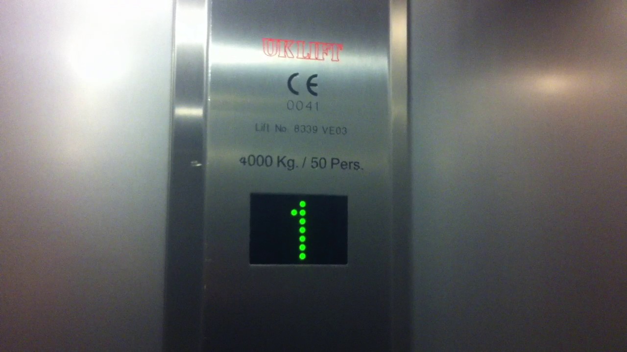 UK Traction Elevator at M&S, Westfield London in London UK