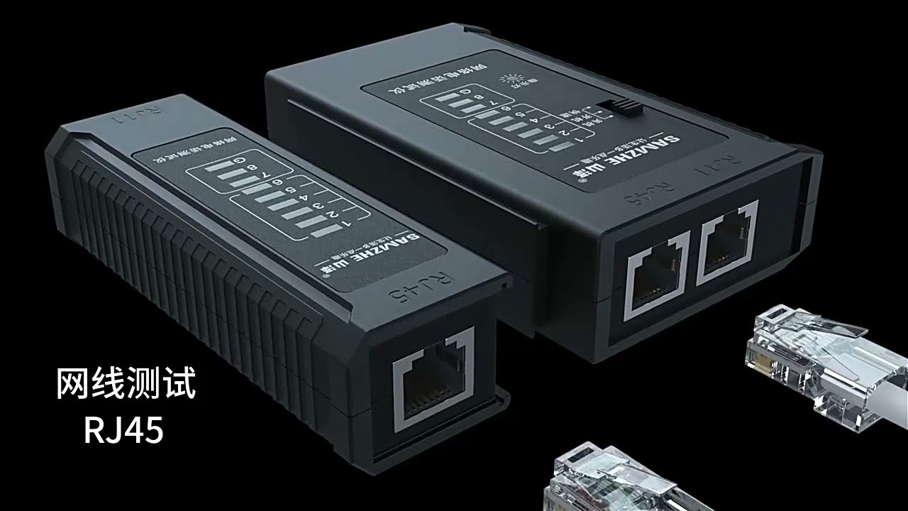 How to use lan cable tester RJ11 RJ45 Cat5/6/7 cable