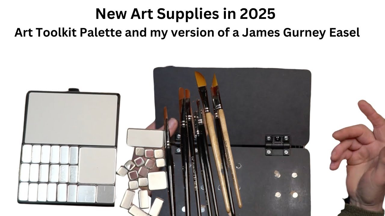 New Art Supplies in 2025 | Art Toolkit Portfolio & My Version of a James Gurney Easel