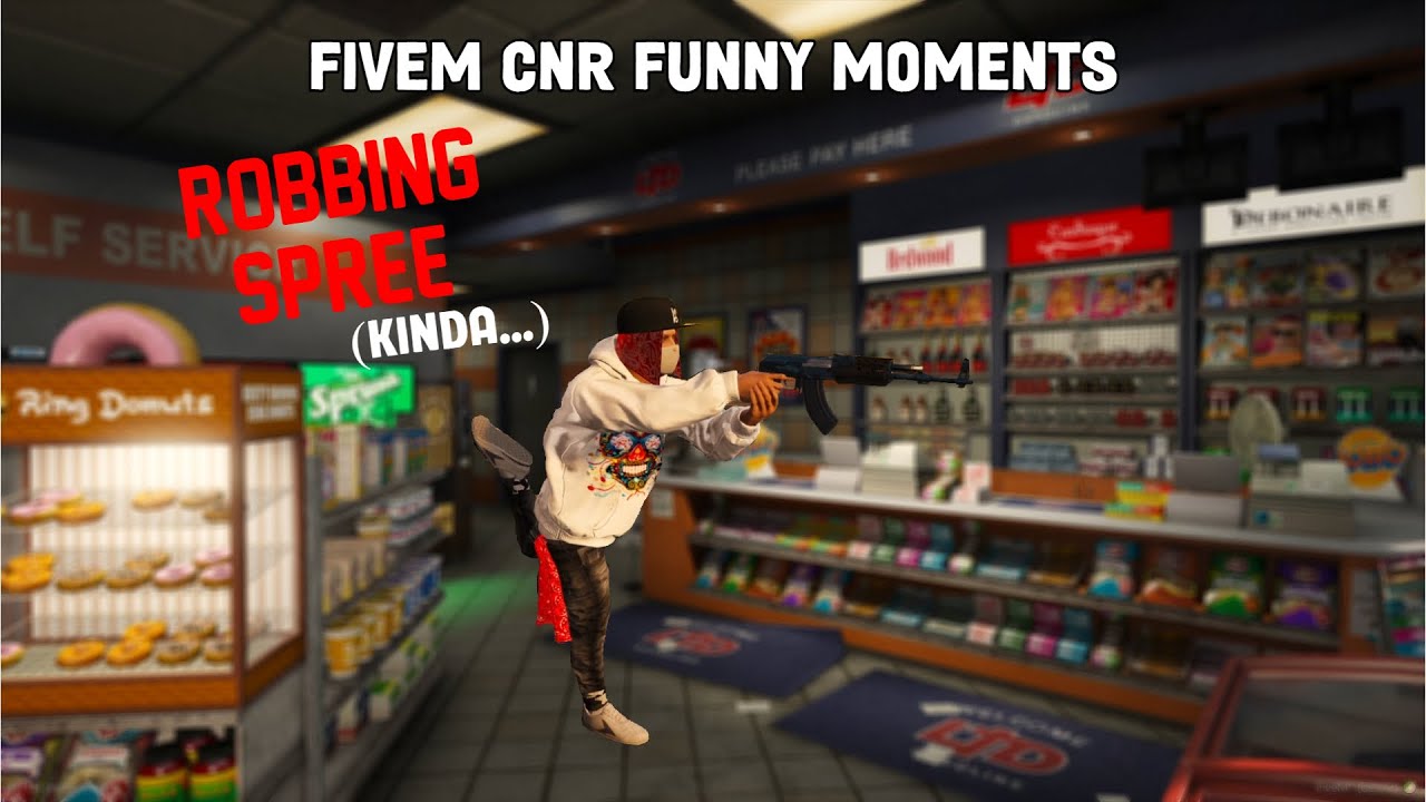 FiveM CNR Funny Moments:We went on a robbing spree! (kinda)
