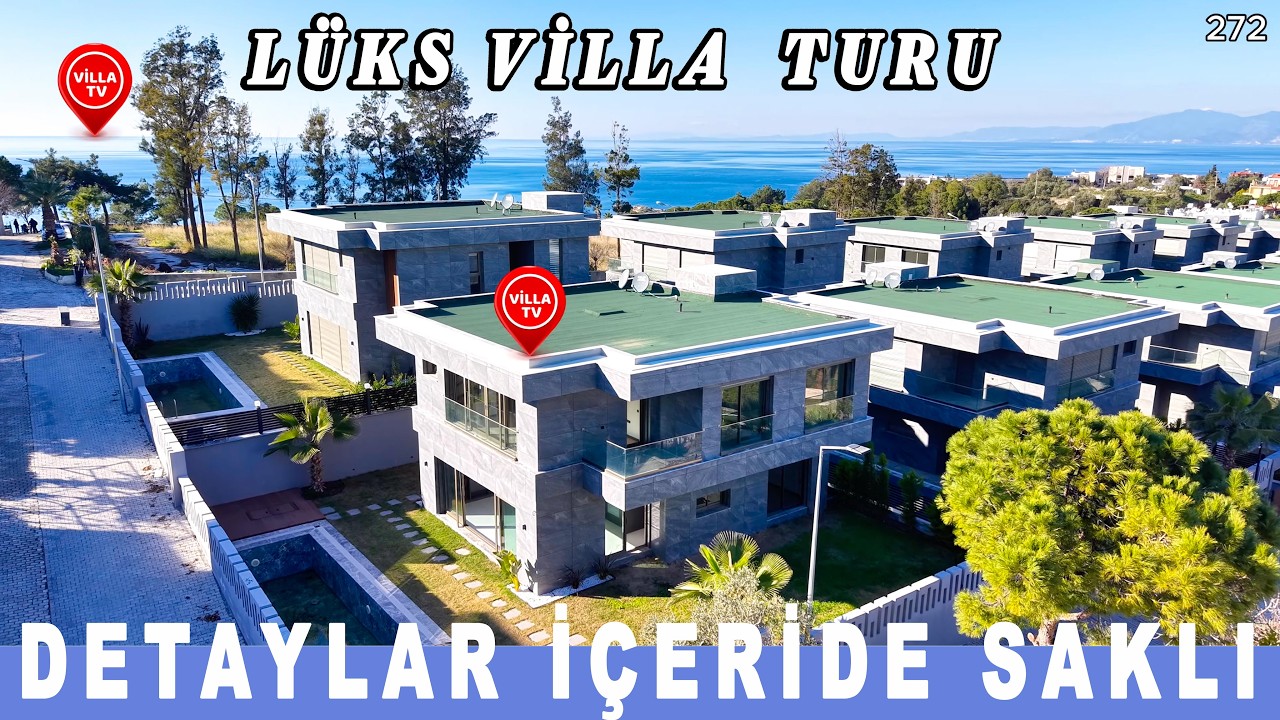 Böyle Villa Kalmadı!  Kuşadası Satılık Denize Yakın Asansörlü Lüks Villa Ev Turu
