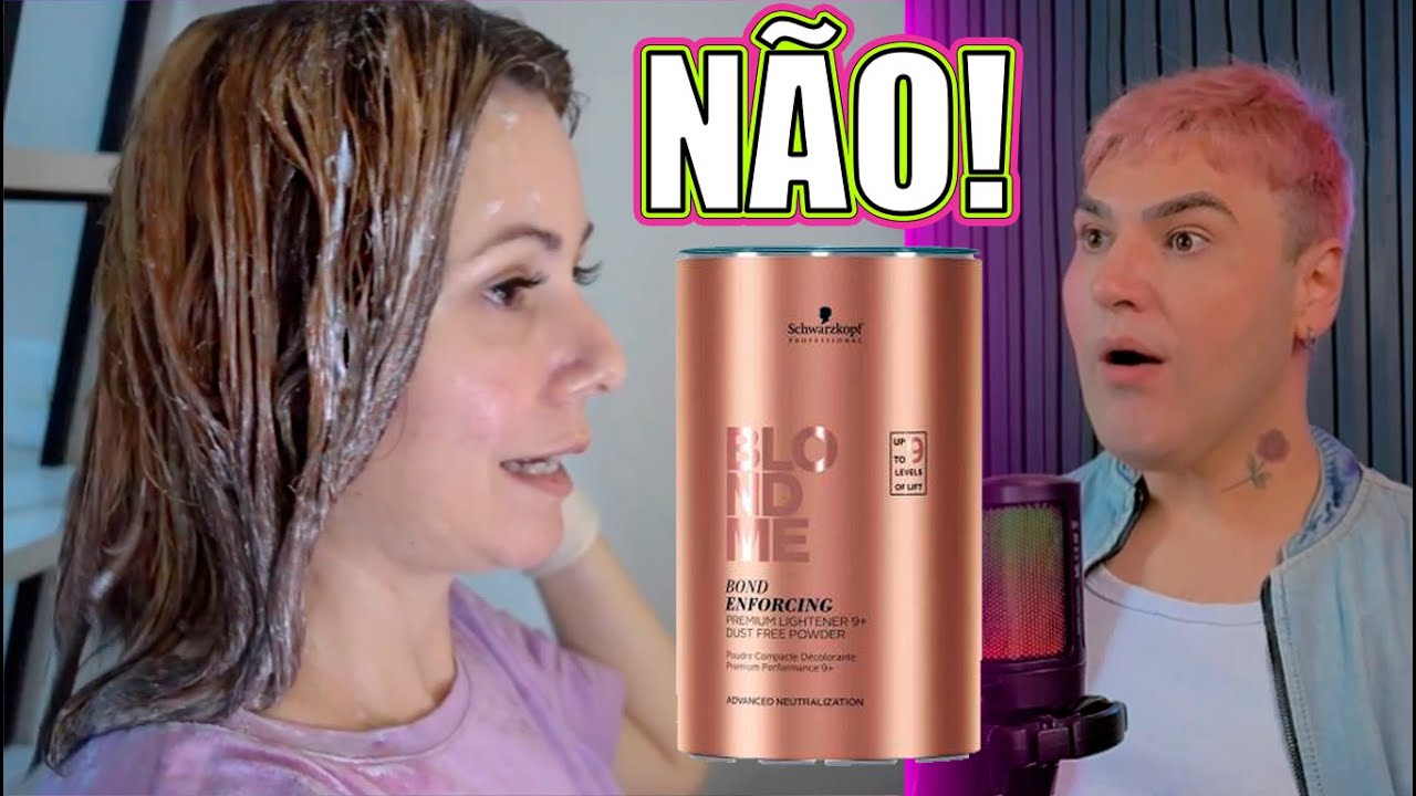 DESCOLORINDO CABELO COM 15 ANOS DE PRETO AZULADO | N&Atilde;O PASSOU NO TESTE DE MECHA NO SAL&Atilde;O 😱🔥