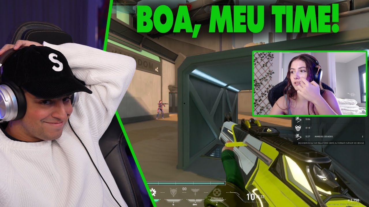 JOÃO E SOFIA ESPANHA SE SURPREENDERAM COM A JOGABILIDADE DO CORINGA NESSA PARTIDA DE VALORANT