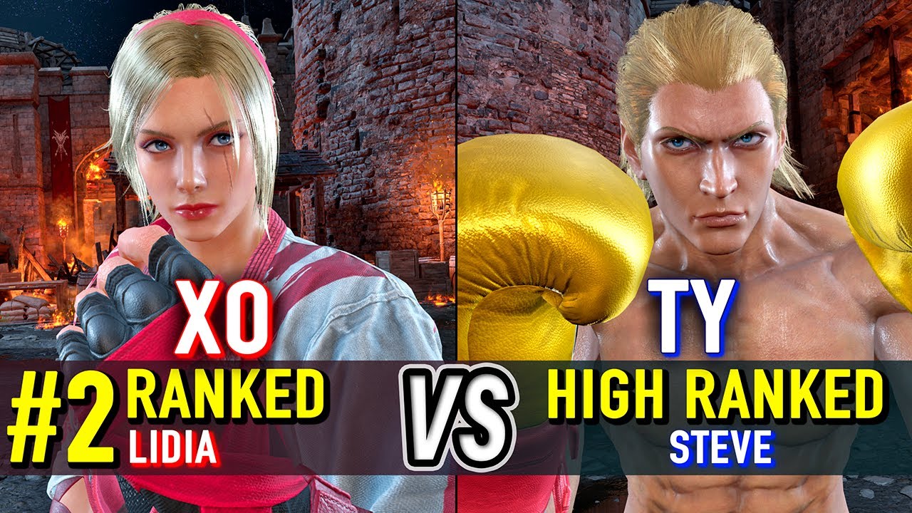 T8 🔥 XO (#2 Ranked Lidia) vs TY (High Ranked Steve) 🔥 Tekken 8 High Level Gameplay