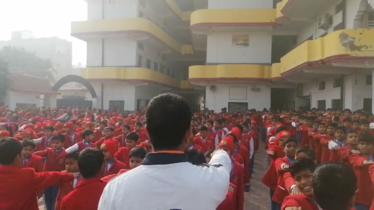 Taking Oath on Road safety by the teachers and students of ST.XAVIER'S SCHOOL, LALGANJ.