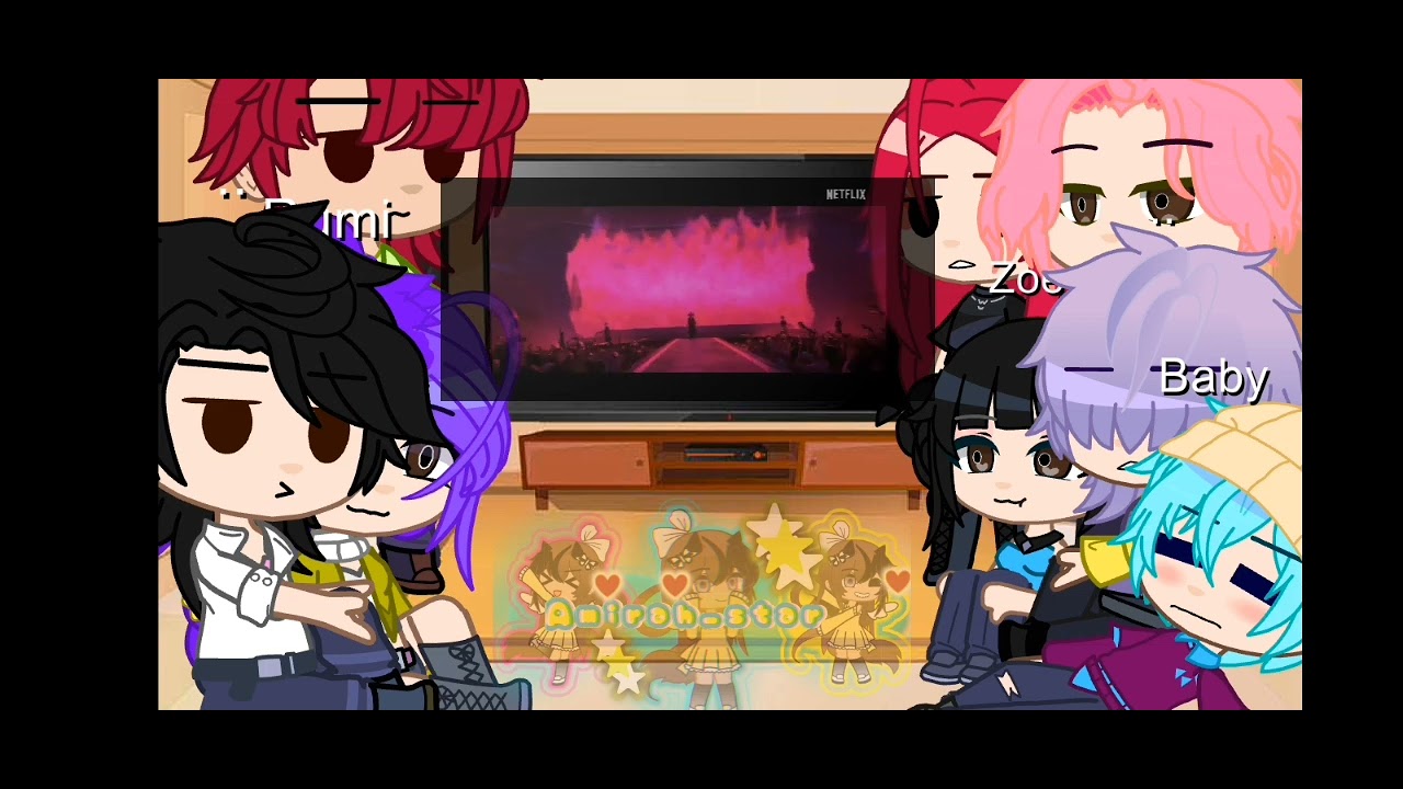 HUNTR/X & SAJA BOYS React to each Other's Songs\/(Part 6)\/({Your Idol})\/{Gacha club}