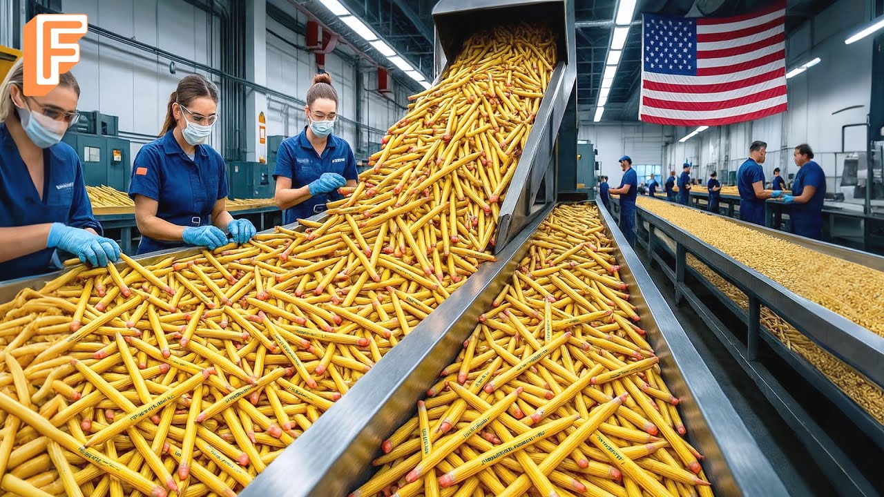 How Billions of Pencils Are Made Every Year Inside Massive Production Line