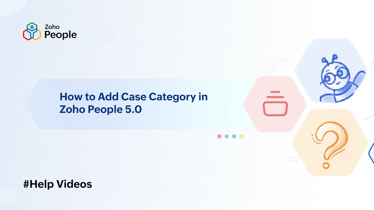 How to Add Case (HR help desk) Category in Zoho People 5.0 | Help Videos | Zoho People