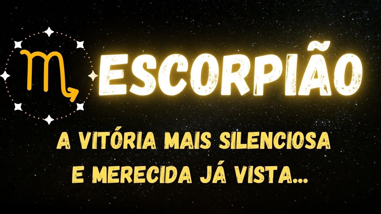 ♏️ESCORPIÃO✝️A VITÓRIA MAIS SILENCIOSA E MERECIDA JÁ VISTA...