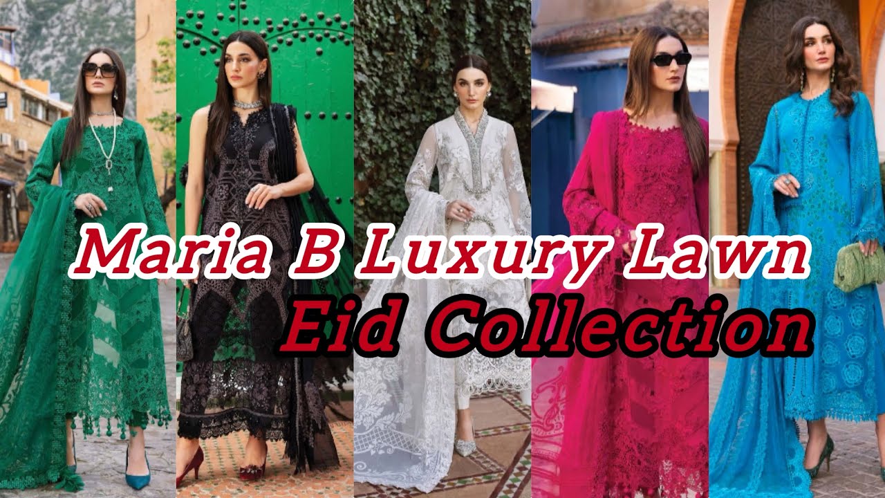 Maria B Unstitched Luxury Lawn 2025 | Latest Voyage a’Luxe Morocco Maria B Lawn 2025