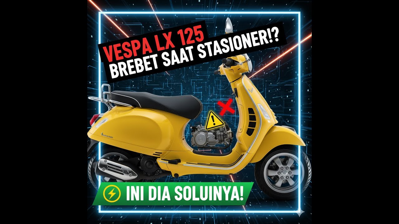 Vespa Matic Brebet di RPM Rendah, Langsung Normal Saat Digas? Ini Sebabnya