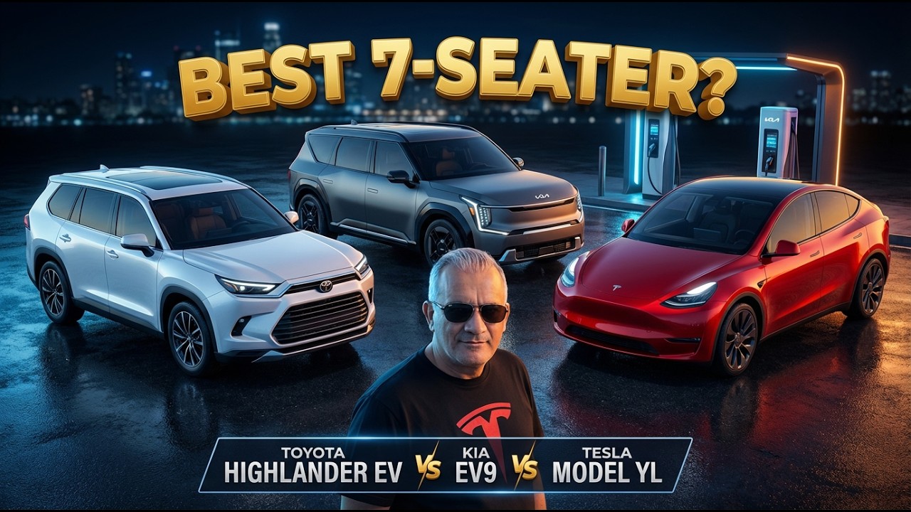 Toyota Highlander EV vs.  Kia EV9 vs.  Tesla Model YL - Coming to America