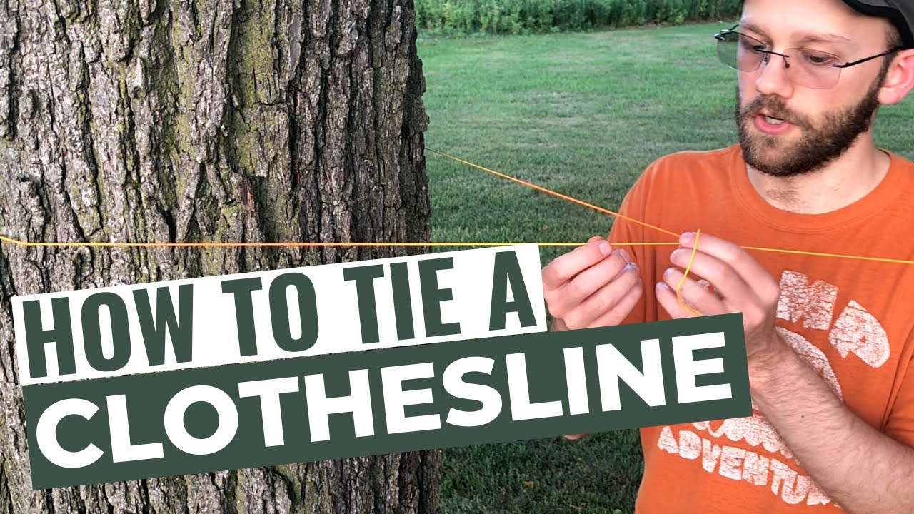 How To Tie A Clothesline (Easy Way for Camping)