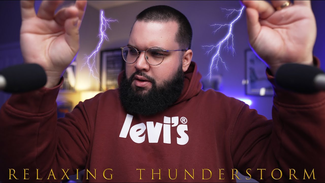 ASMR Gentle Tapping During Thunderstorm [NO TALKING] [RAIN SOUNDS]