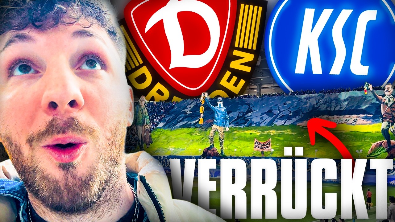Die KRASSESTE FAN-CHOREO im FUßBALL! EXCLUSIV beim KSC im STADION | Vlog