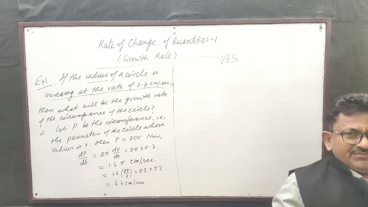Rate of Change of Quantities: Growth Rate-1, by Yogendra Bahadur Singh