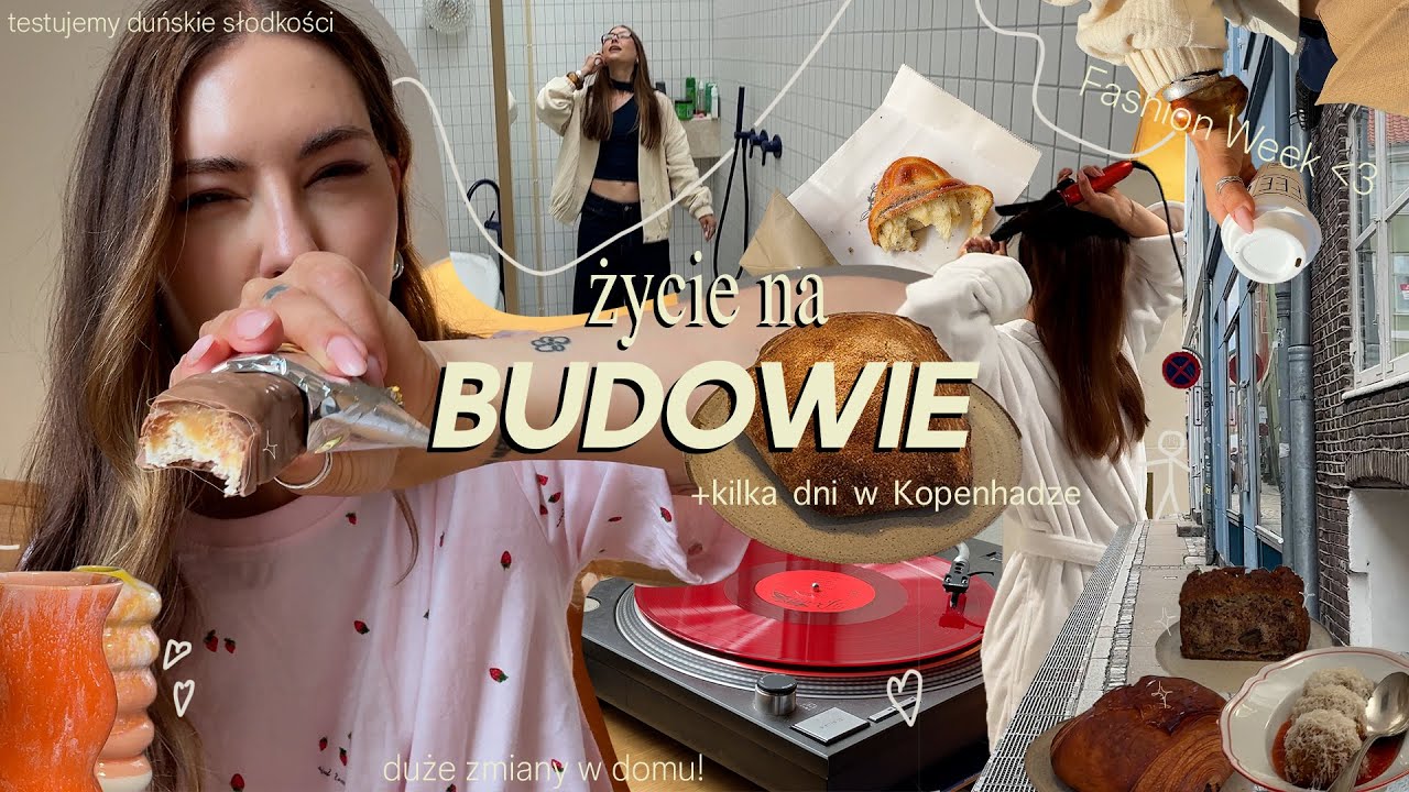 BUDOWLANY VLOG🏠 Kopenhaga jak Gdańsk / kupuję szmaty / przyjechał stolarz / test batonów / solo czas