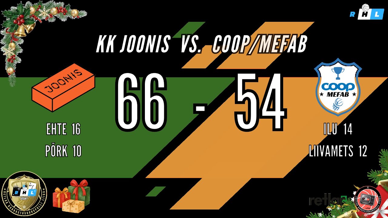 18.12.2025 KK Joonis vs. Coop/Mefab
