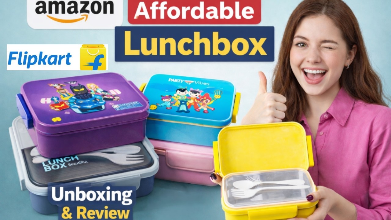Amazon & Flipkart Affordable Lunchbox Unboxing 🔥 | Best Budget Tiffin Box Review 2026