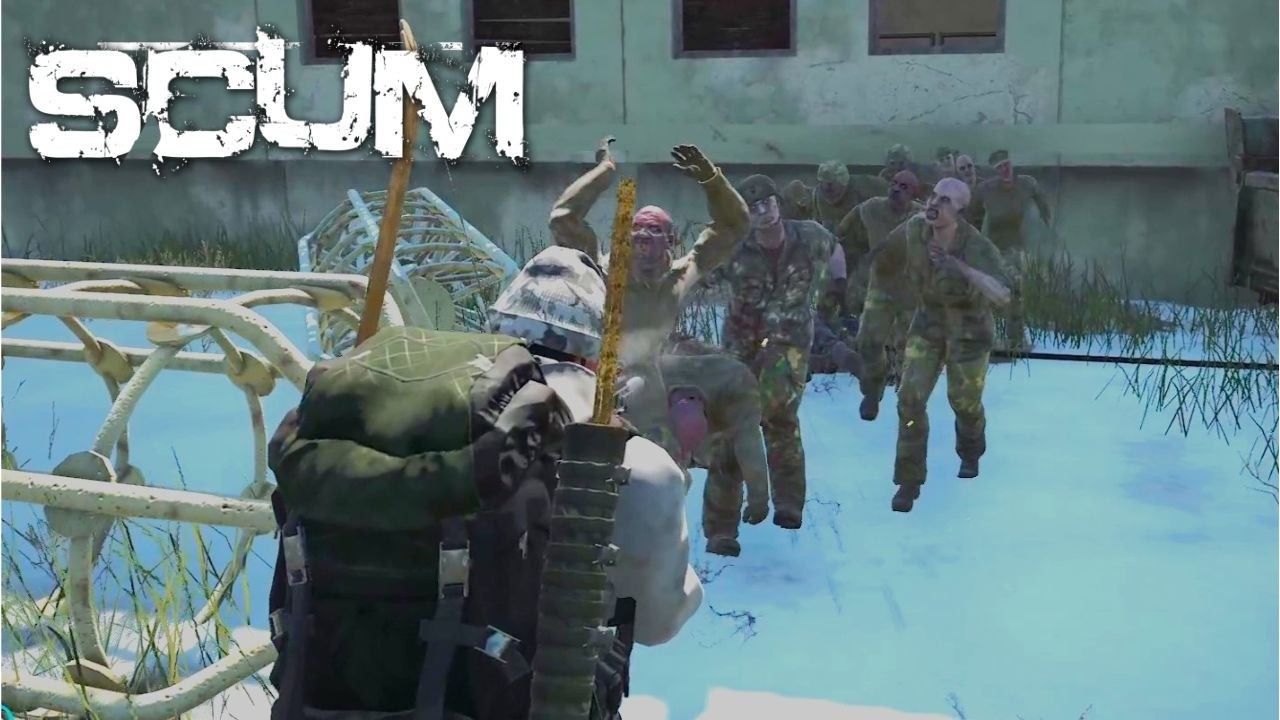 We found a Secret Bunker! And A LOT of friends... - SCUM 1.2 S1E10