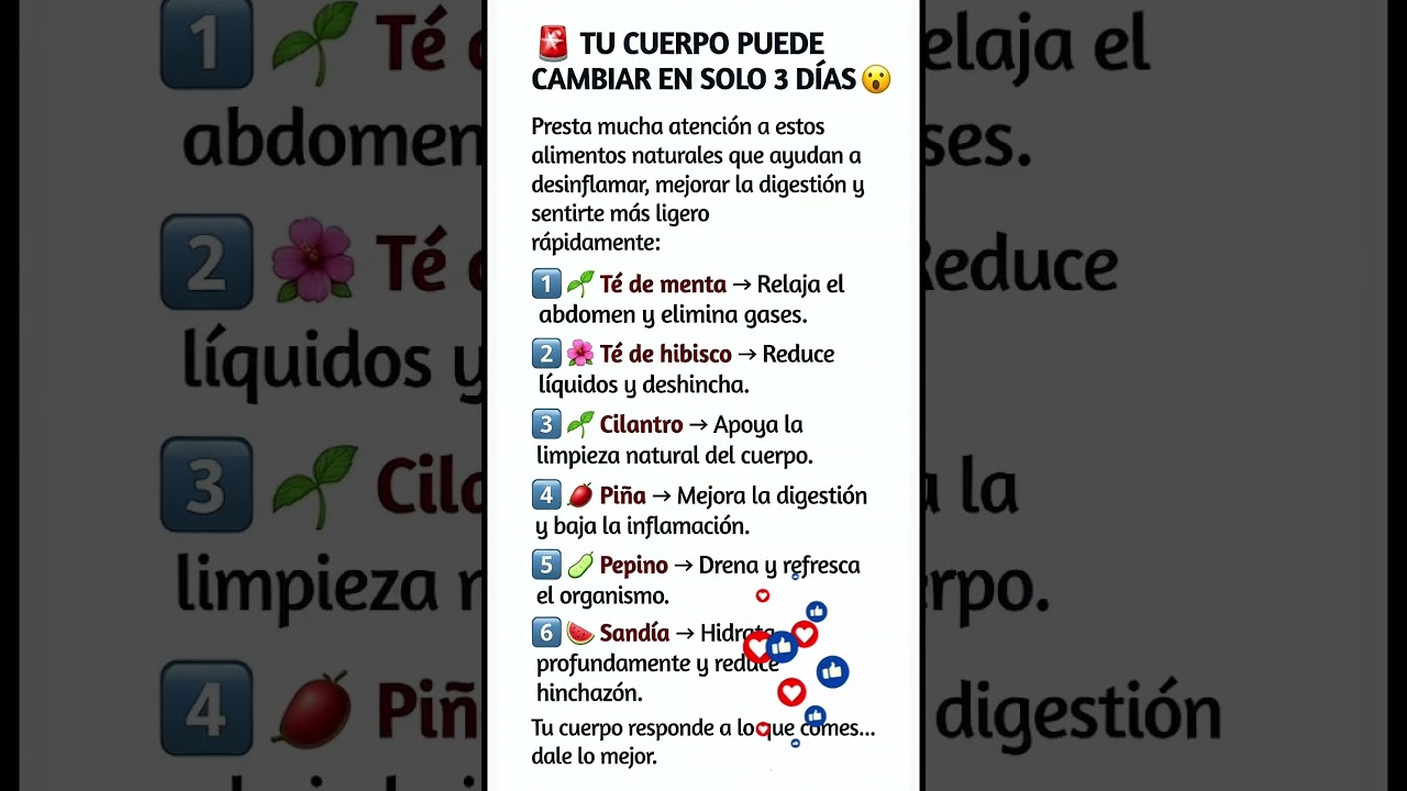 🚨 DESINFL&Aacute;MATE EN 3 D&Iacute;AS CON ESTOS ALIMENTOS NATURALES #SaludNatural #Desinflamaci&oacute;n #VidaSaludable